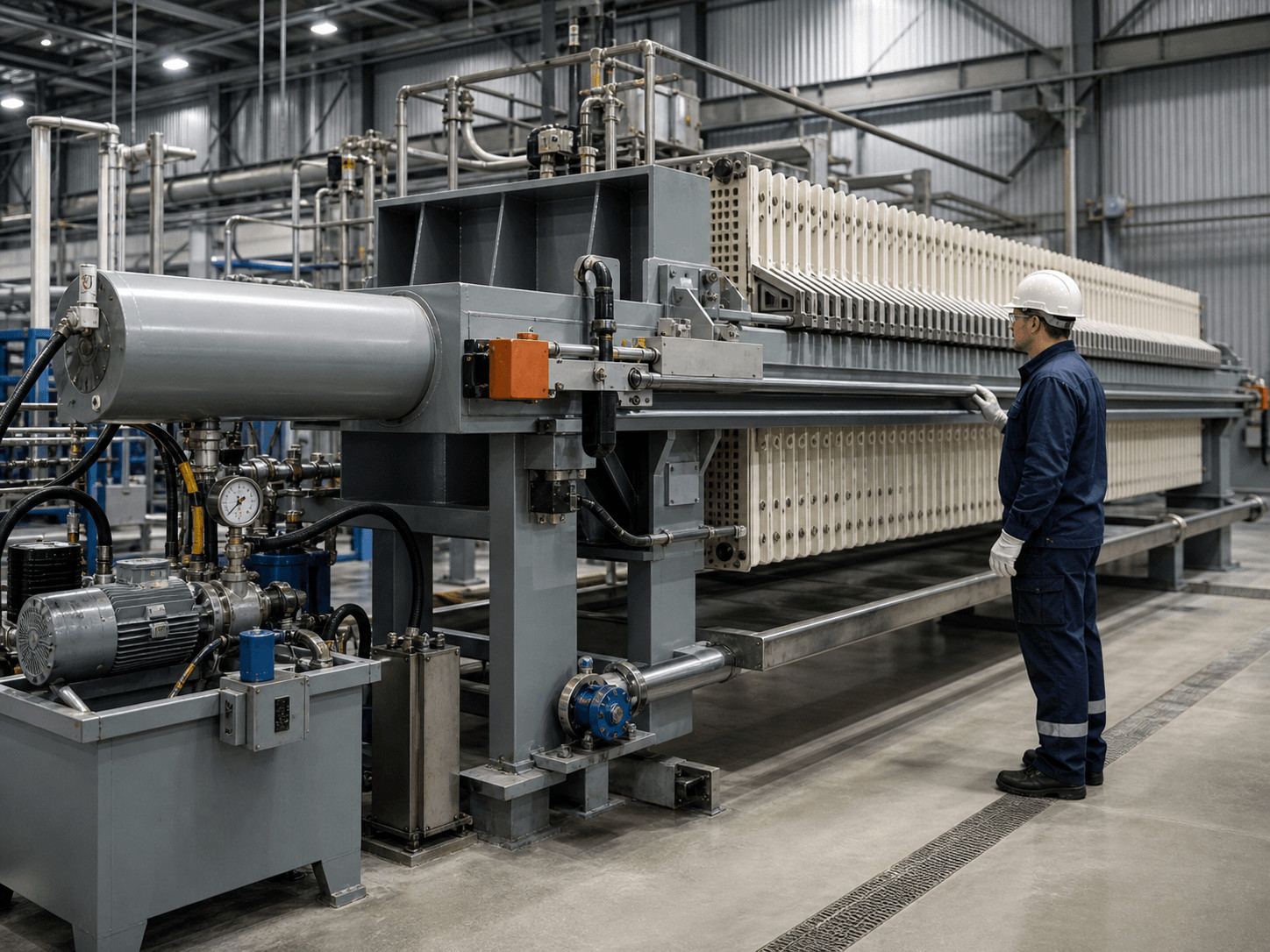 filter press operation